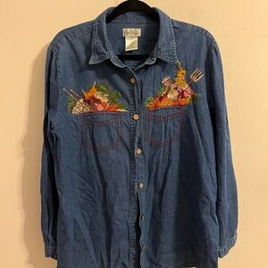 Bobbie Brooks Blue Denim Shirt